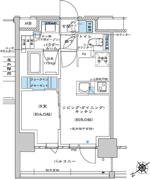 プレミスト板橋の物件間取画像