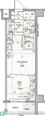 PREMIUMCUBE池袋本町の物件間取画像