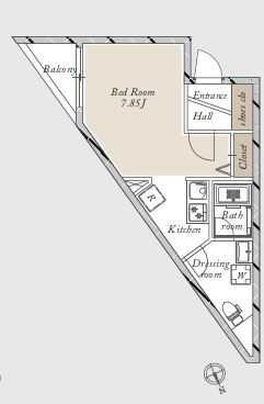 La Douceur赤塚の物件間取画像