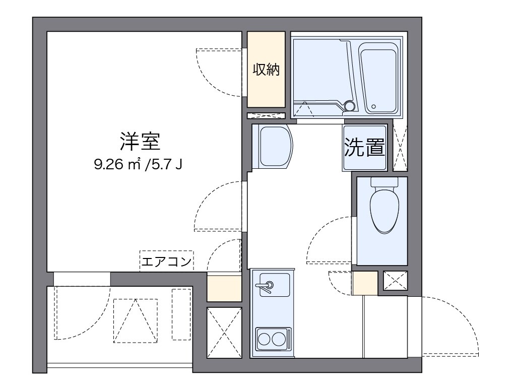 クレイノモンベルジェの物件間取画像