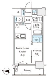 デュオフラッツ池袋の物件間取画像