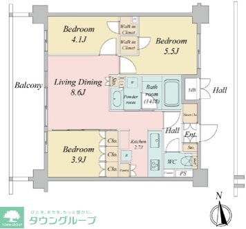 LiveCasa西台の物件間取画像