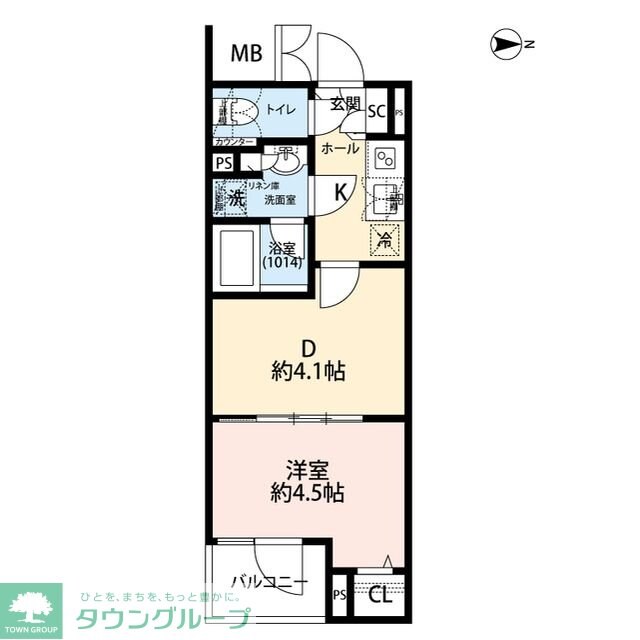 プレール・ドゥーク赤塚の物件間取画像