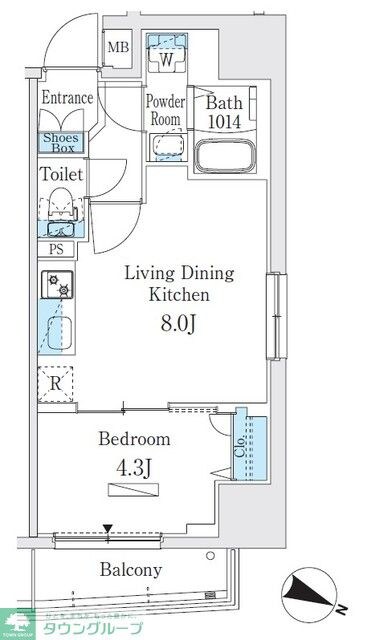 プライムブリス板橋本町の物件間取画像