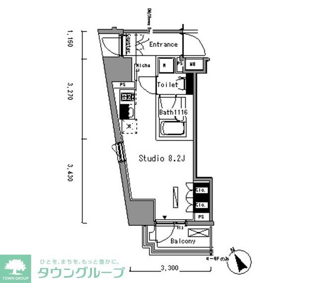 パークアクシス新板橋ウエストの物件間取画像