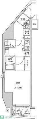 ハーモニーレジデンス東京シティゲートの物件間取画像