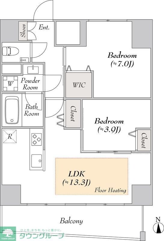 ルミーク文京湯島の物件間取画像