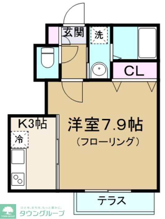 FLAT氷川町の物件間取画像