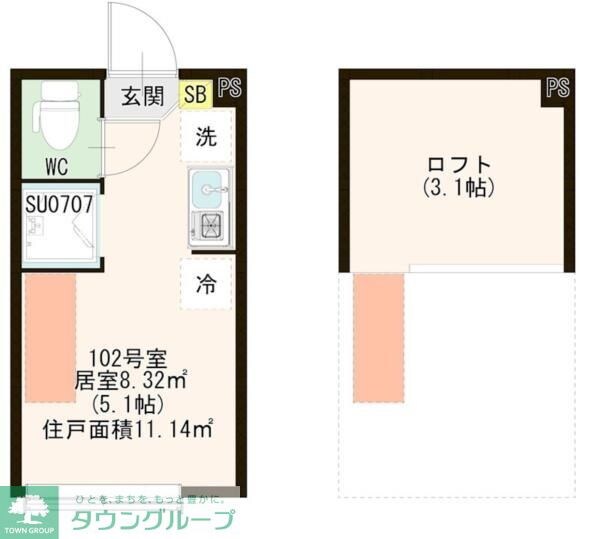 ハーモニーテラス上板橋IIの物件間取画像