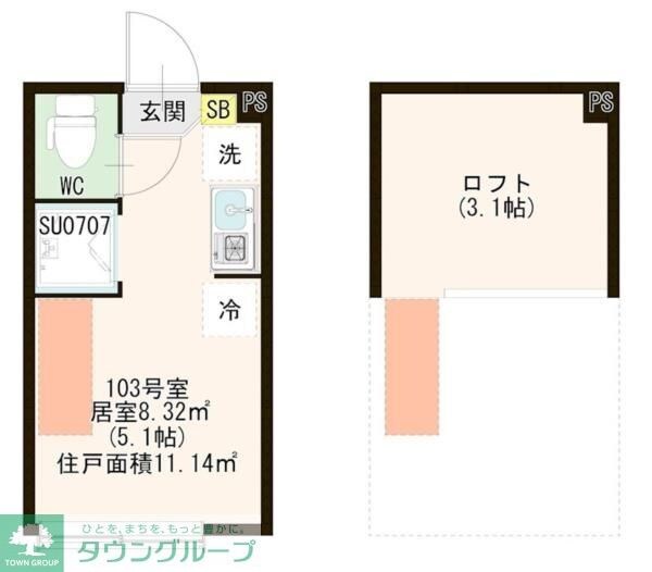 ハーモニーテラス上板橋IIの物件間取画像