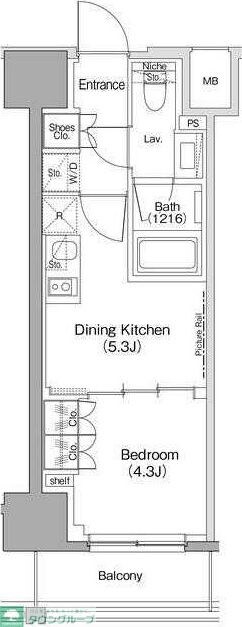 ザ・パークハビオ滝野川の物件間取画像