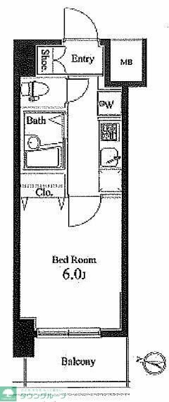 ハーモニーレジデンス池袋の物件間取画像