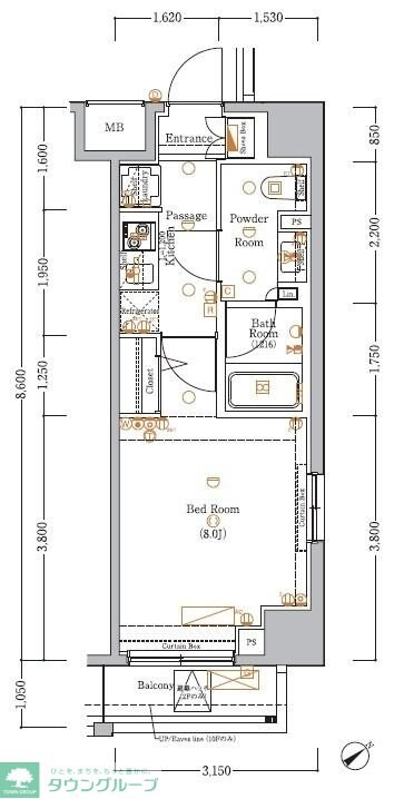 XEBECときわ台の物件間取画像