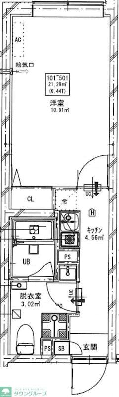 ミスティル志村坂上の物件間取画像