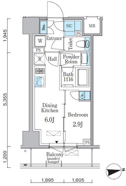 ミリアレジデンス両国の物件間取画像