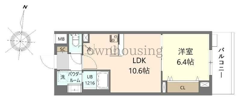 ウエサカ ステューディオの物件間取画像