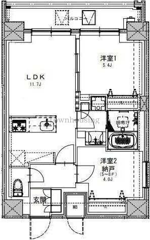 S-RESIDENCE両国sereaの物件間取画像