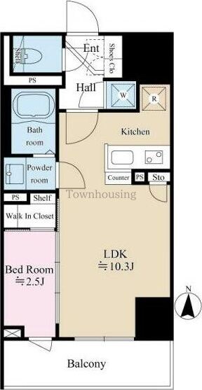 テラス森下の物件間取画像