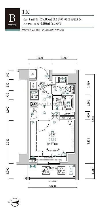 RELUXIA 森下IIの物件間取画像