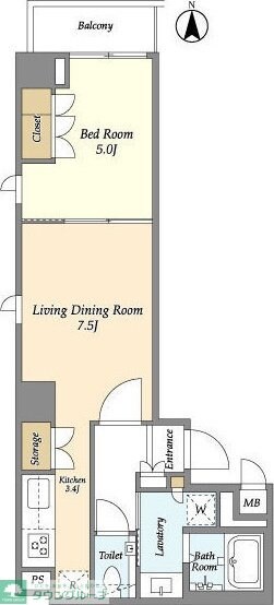 CASSIA押上桜橋の物件間取画像