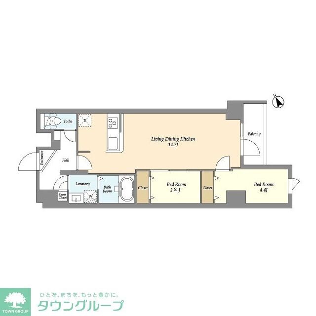 アルファコート曳舟2の物件間取画像