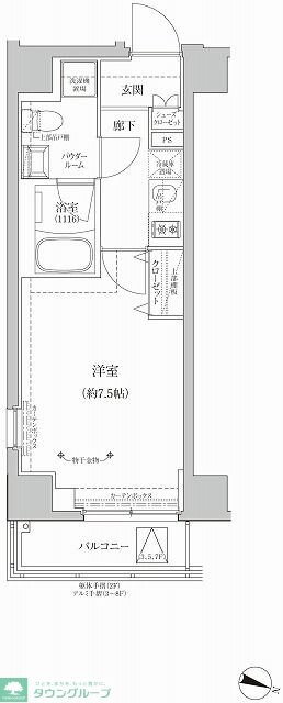 RELUXIA両国IIの物件間取画像