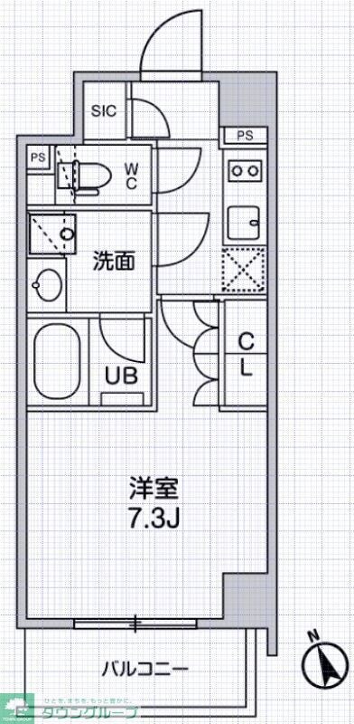 シーズンフラッツ本所吾妻橋の物件間取画像