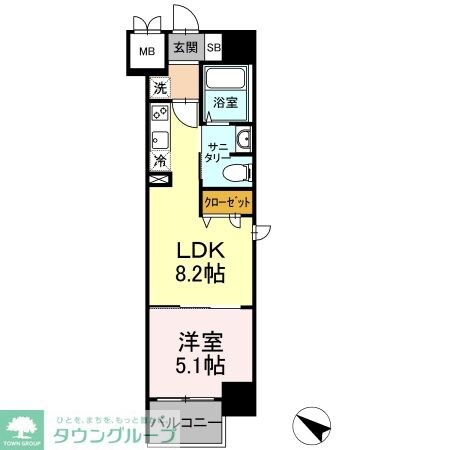 TEC Green Residenceの物件間取画像