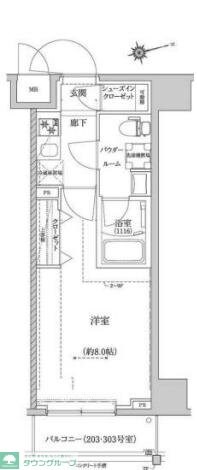 RELUXIA墨田八広の物件間取画像