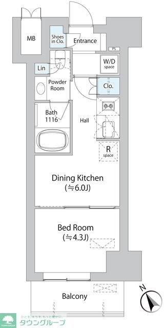 ミリアレジデンス浅草橋IIの物件間取画像