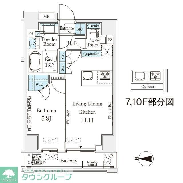 ムニレジデンス上野の物件間取画像