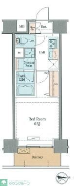 ラグゼナ秋葉原の物件間取画像