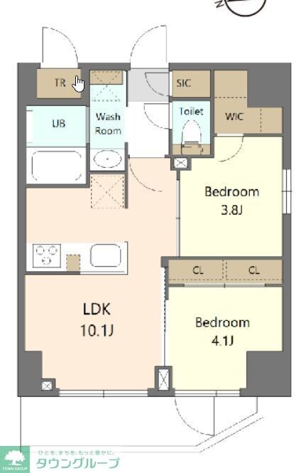 S-RESIDENCE浅草clarityの物件間取画像