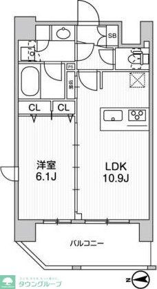 LUNIQ新御徒町IIの物件間取画像