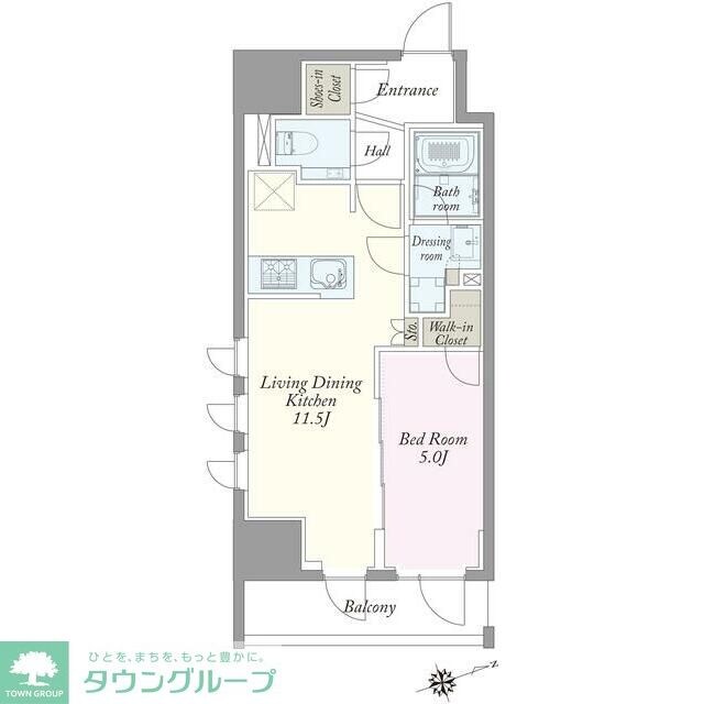 JP noie 上野稲荷町の物件間取画像