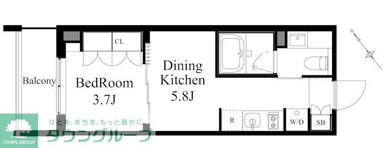 ラティエラ上野入谷の物件間取画像