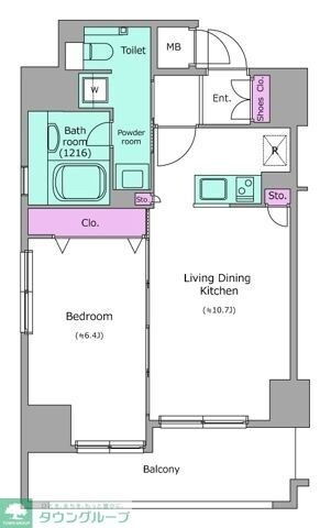 レジディア秋葉原の物件間取画像