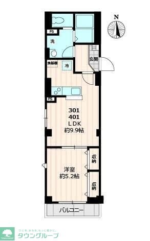 S5 BLDG 仮称ビューノ吾妻橋の物件間取画像