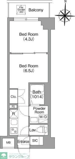 BPRレジデンス大島の物件間取画像