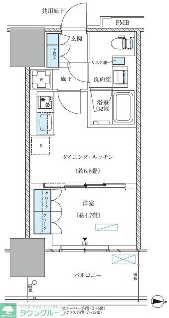 パークアクシス西大島コンフォートスクエアの物件間取画像