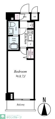 パティーナ菊川の物件間取画像