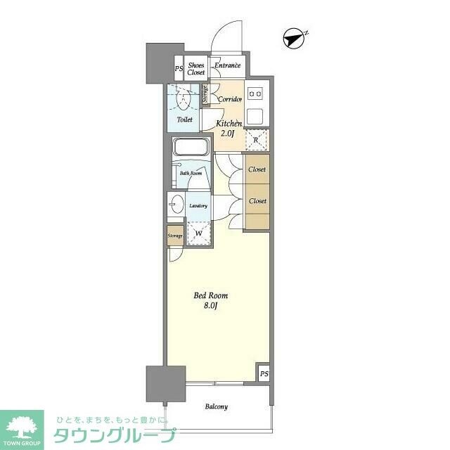 ヴィラクレール浅草の物件間取画像