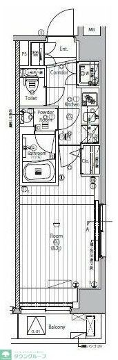 プレミアムキューブG上野の物件間取画像