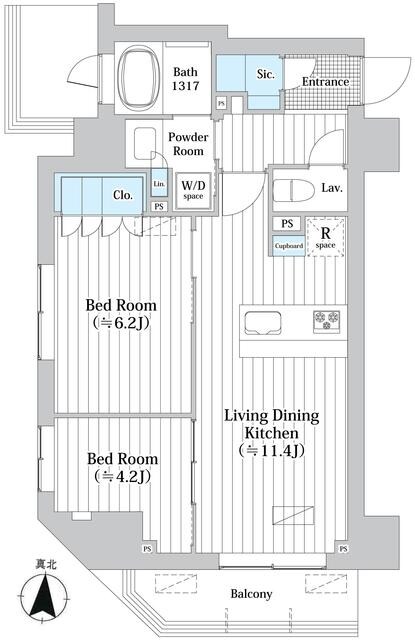 JP noie 錦糸町の物件間取画像
