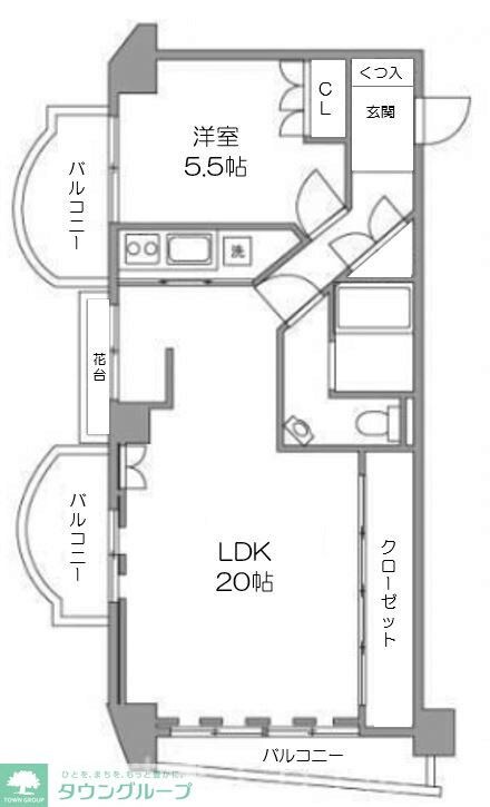セントラル第2青山の物件間取画像