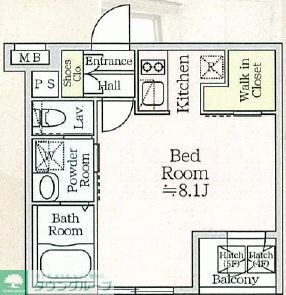 アイルプレミアム月島ドゥーエの物件間取画像
