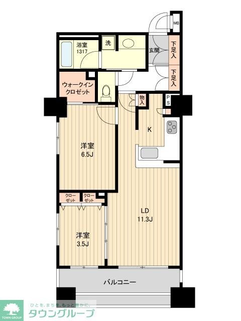 HF銀座レジデンスEASTの物件間取画像