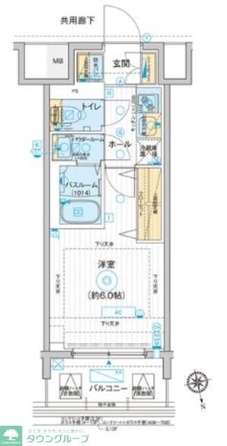 エスタート品川南大井の物件間取画像