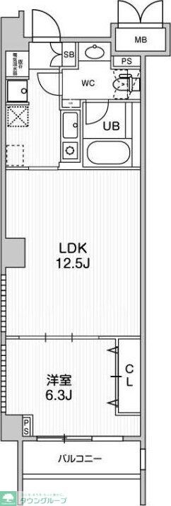 六本木デュープレックスエムズの物件間取画像