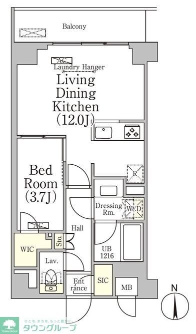 ベルファース大森山王の物件間取画像